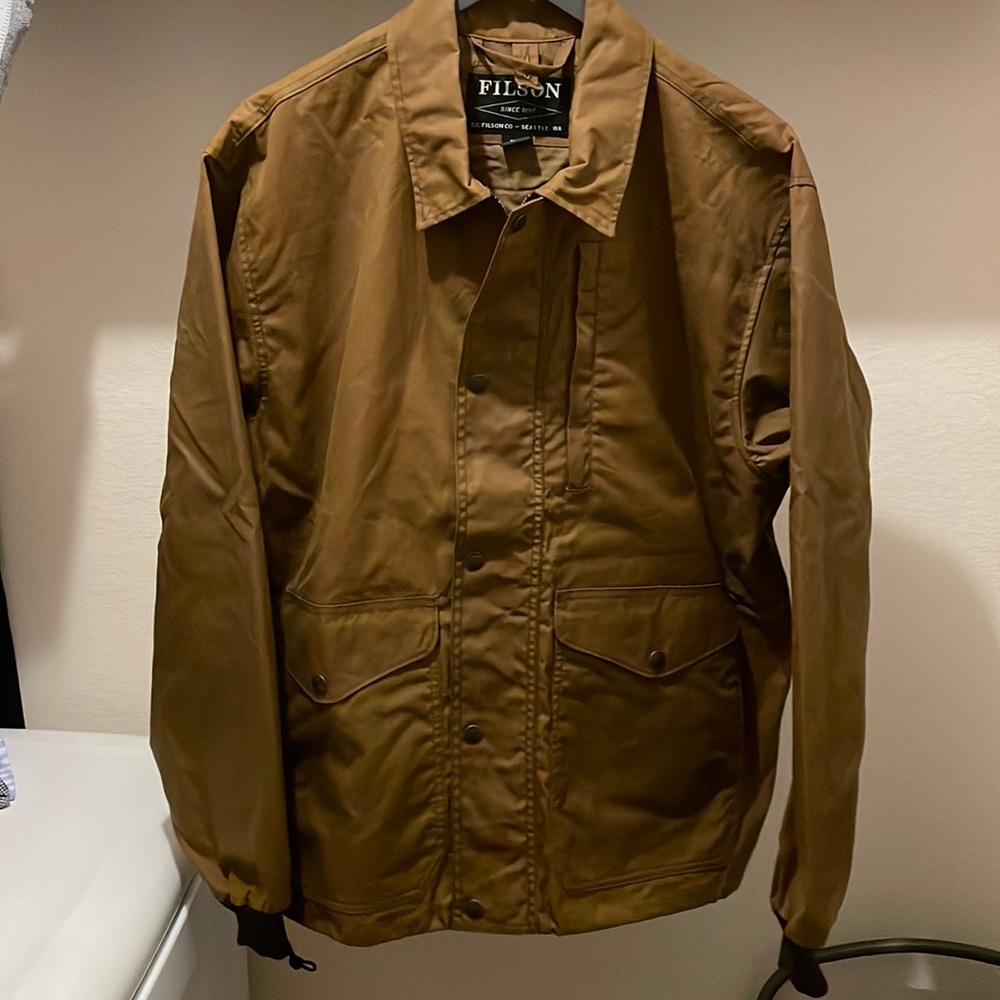Filson Aberdeen Work Jacket, XL, Dark Tan